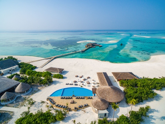 Cocoon Maldives Вид На Отель Сверху