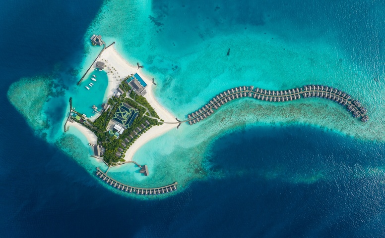 Grand Park Kodhipparu Maldives Сверху Вид На Остров