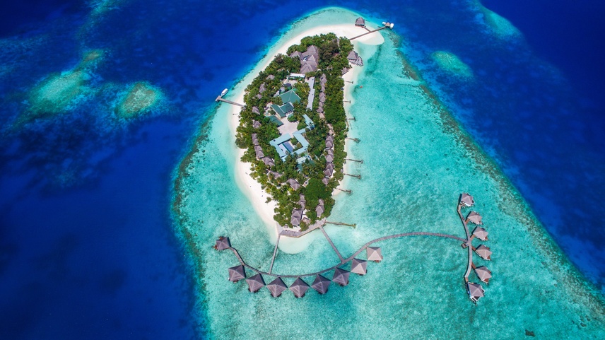 Adaaran Club Rannalhi Вид Острова Мальдивы 