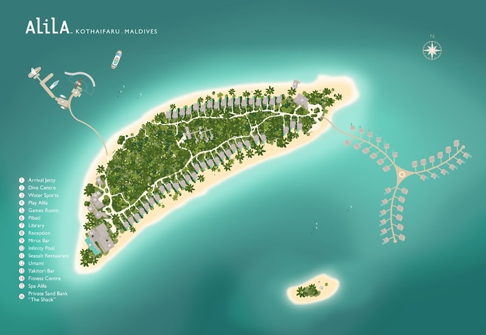 Alila Kothaifaru Maldives Вид Сверху