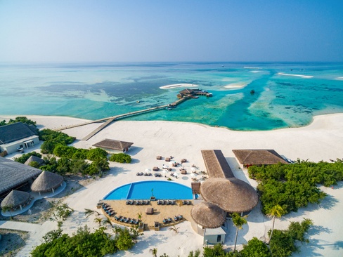 Cocoon Maldives Вид На Отель Сверху