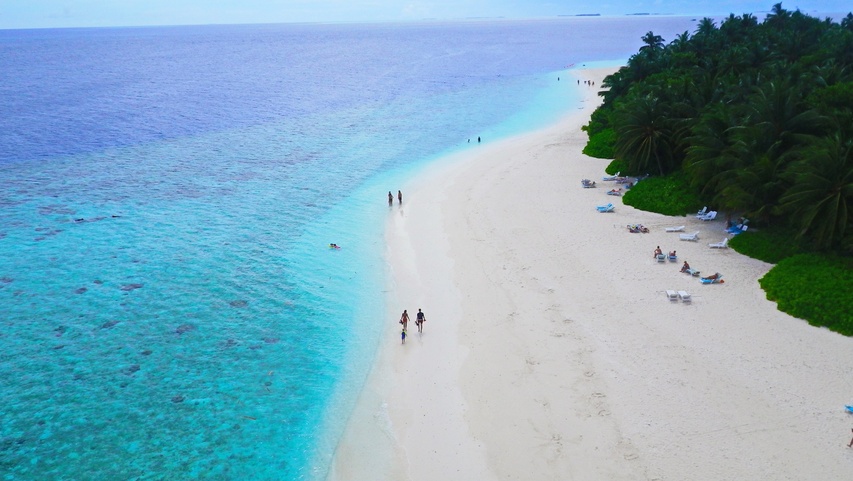 Fihalhohi Maldives Белоснежный Пляж